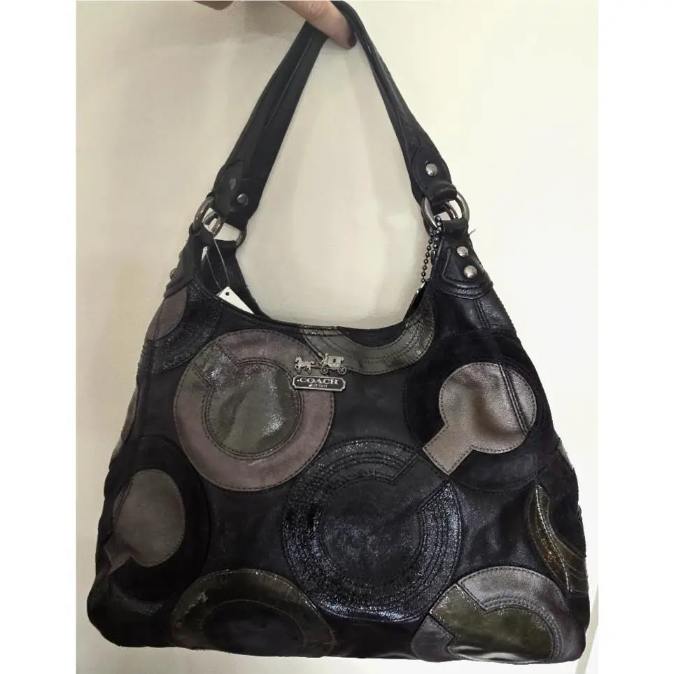 Coach Op Art Large Maggie Shoulder Bag Purse Y2K Rare Handbag Msrp: