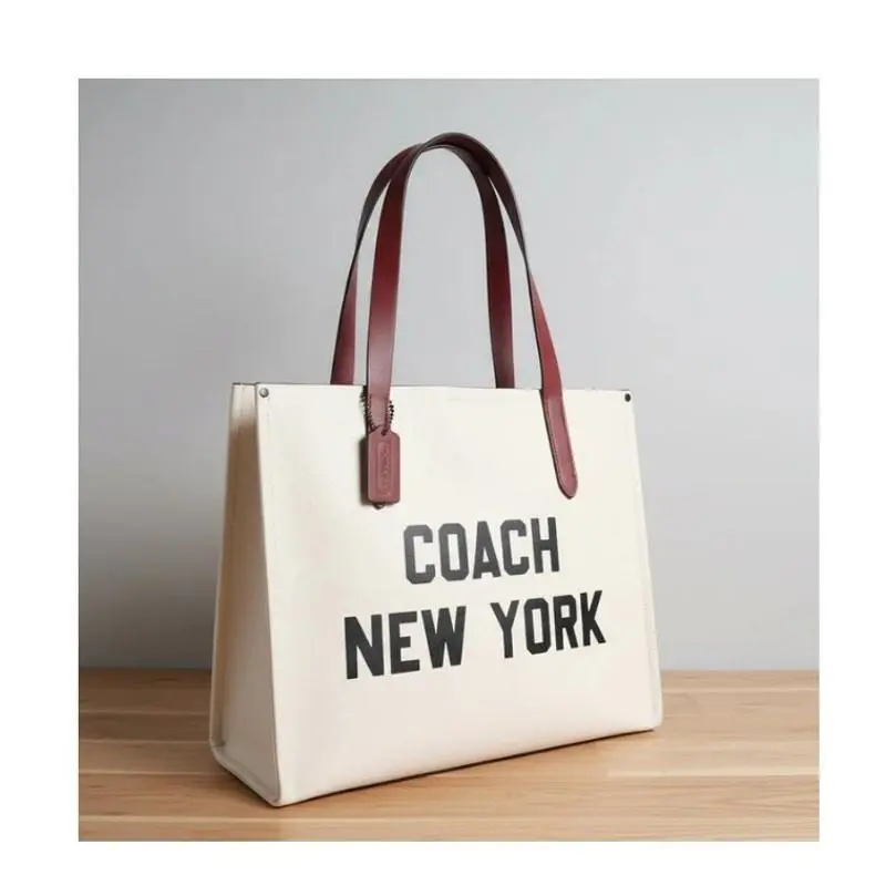 Coach Relay Tote CH765 Chalk White Pebbled Leather Large Carryall Bag