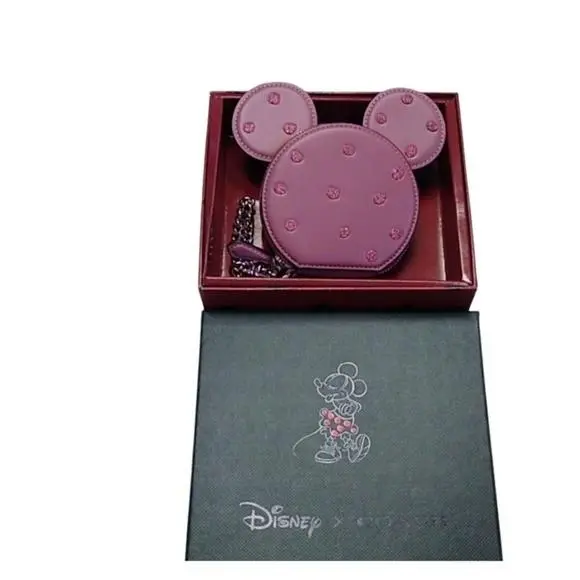 Coach 37539B x Disney Boxed Minnie Mouse Coin Case Sv/rose