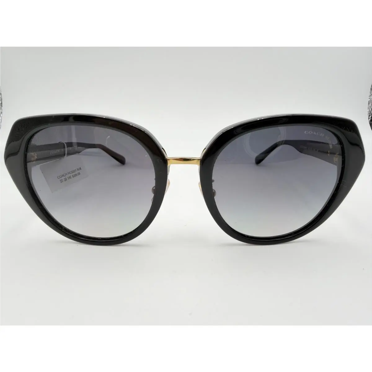 Coach Sunglasses Polarized HC 8331 C6189 5002T3 Black Gold 55 20 145
