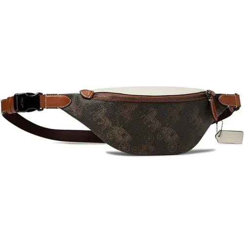 Coach Charter Belt Bag 7 in Large Horse and Carriage Coated Canvas Fanny Pack