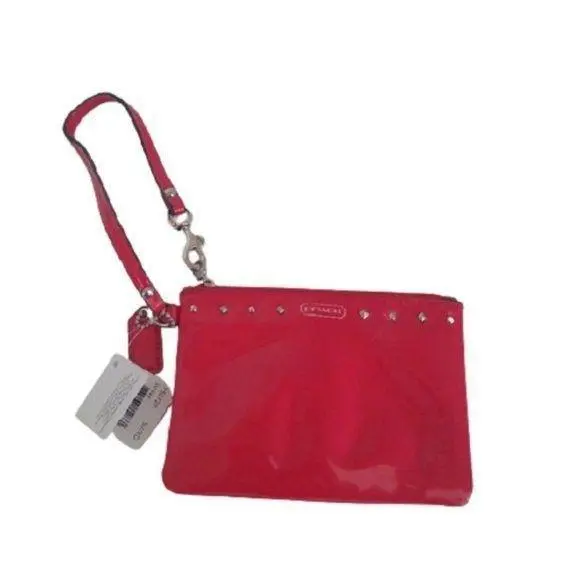 Coach Studded Liquid Gloss Small Wristlet