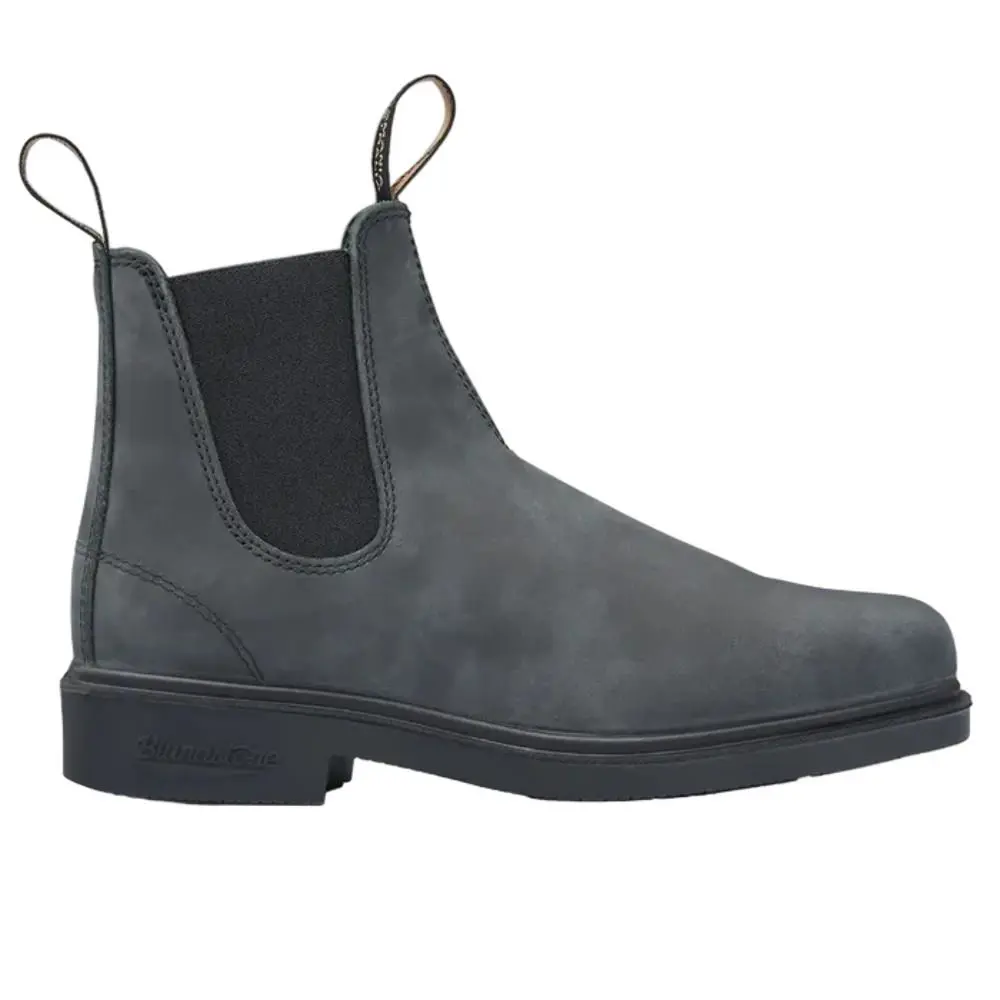 Blundstone Unisex Dress Series 1308 Chelsea Boots Wide Chisel Leather Black