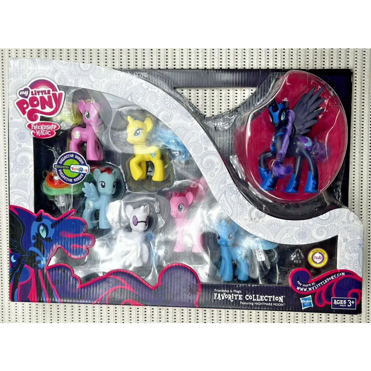 2012 Nos My Little Pony Favorite Collection Featuring Nightmare Moon 7 Figures
