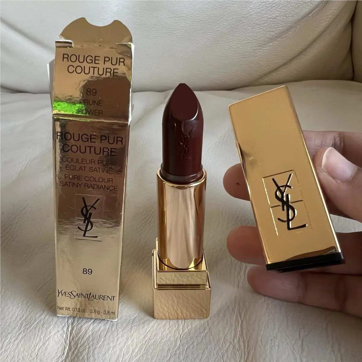 Yves Saint Laurent Rouge Pur Couture Lipstick 89 Prune Power Satiny Radiance
