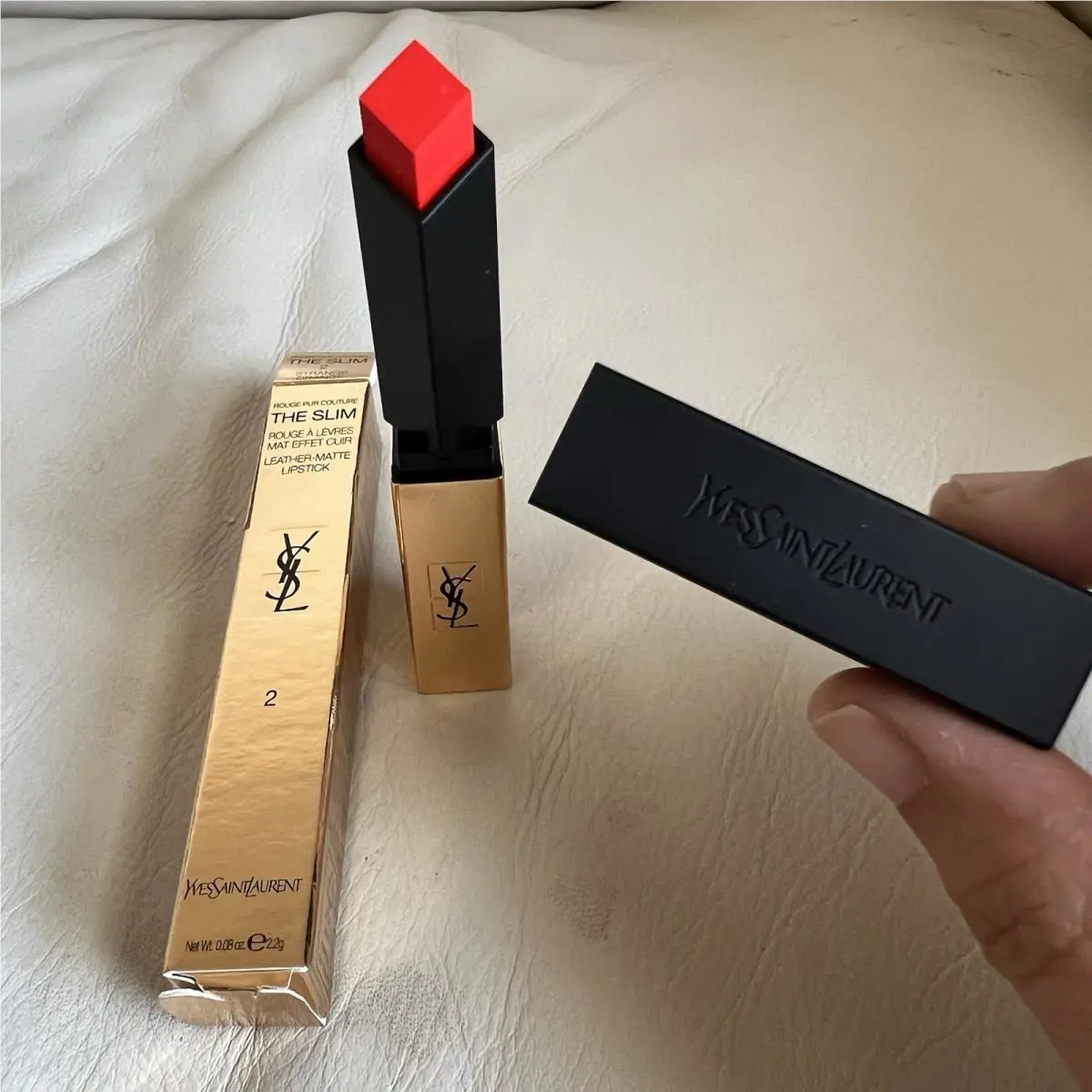 Yves Saint Laurent The Slim Leather-matte Lipstick 2 Strange Orange
