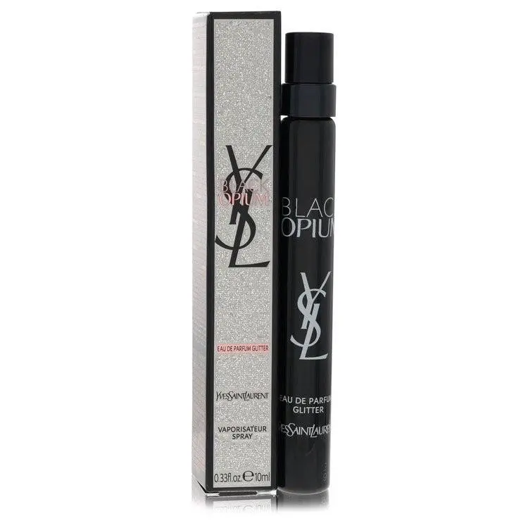 Black Opium Glitter  Mini Edp Spray 0.33 oz For Women by Yves Saint Laurent