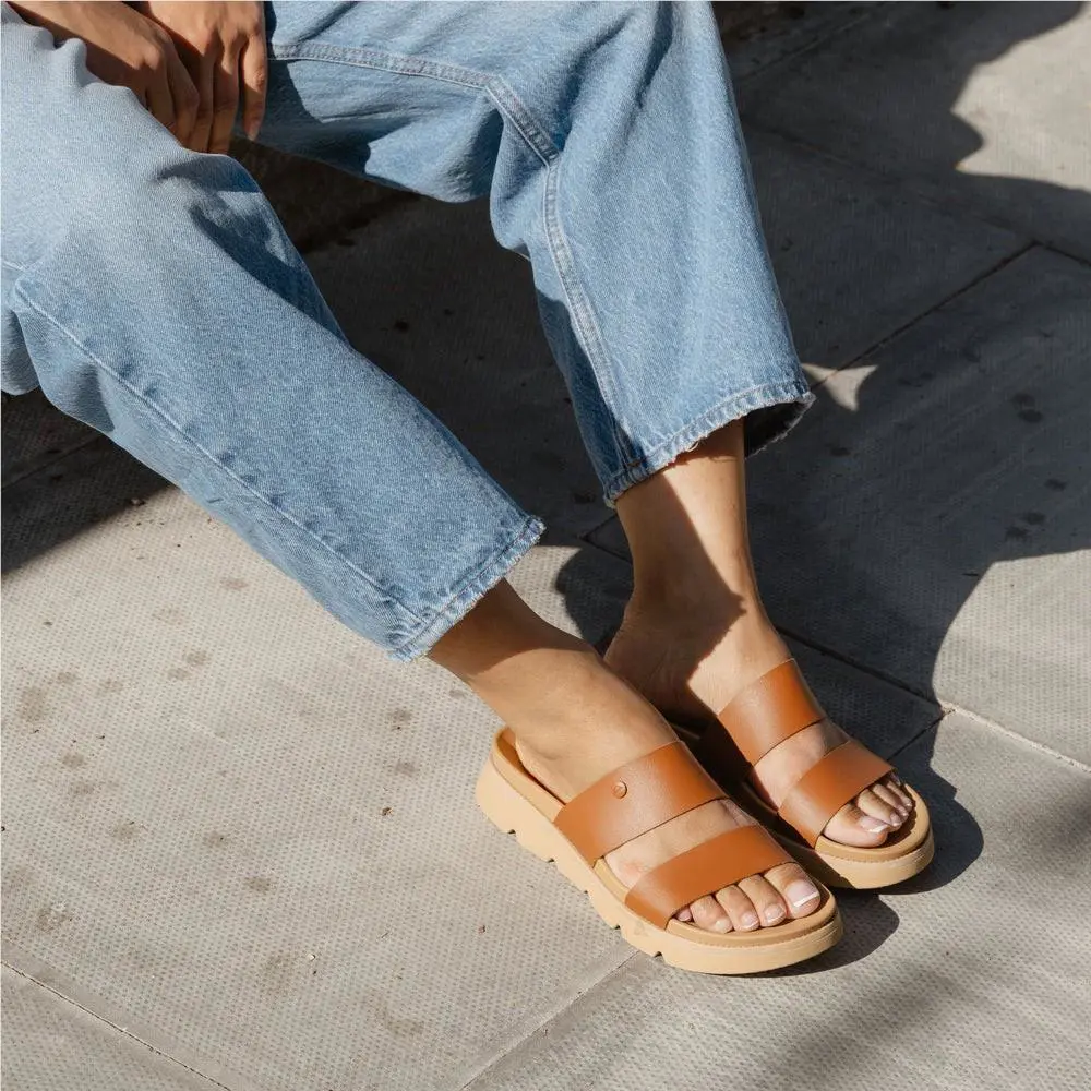 Reef Vista Luxe Thea Women`s Sandals Leather Brown - 9 Medium