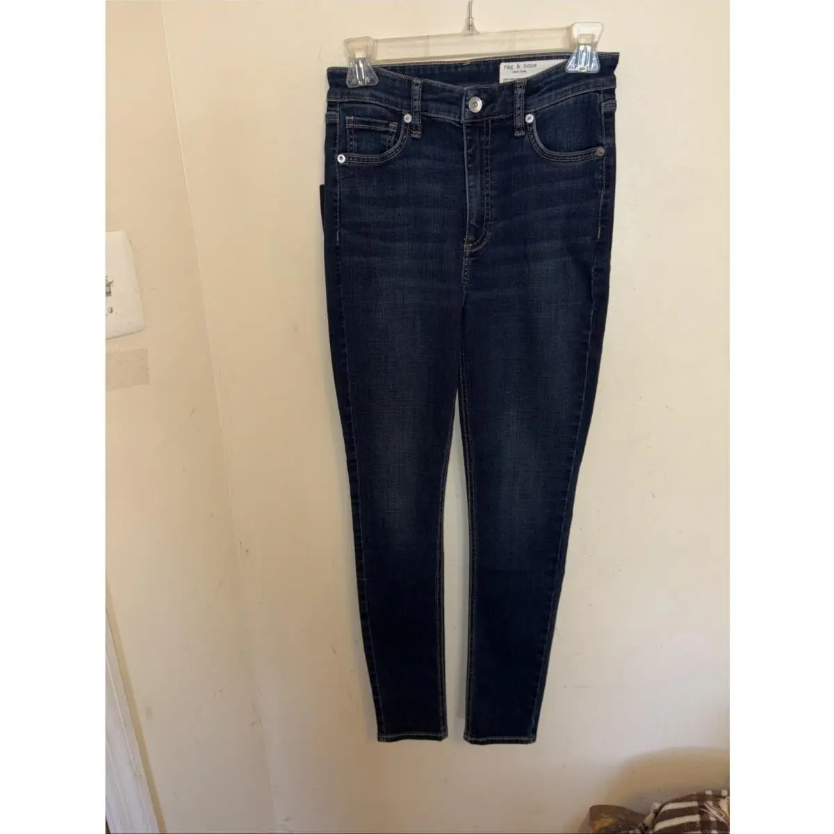 Rag Bone Women’s High Rise Full Length Skinny Jeans Blue Size 26