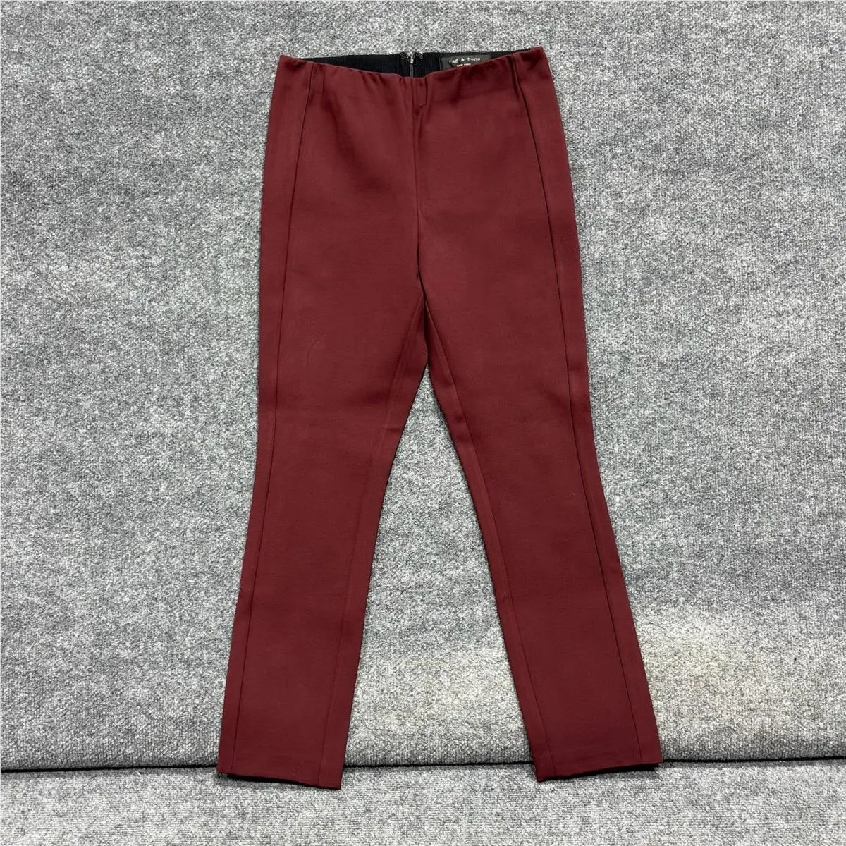 Rag Bone Pants Womens 6 Port Red Simone Skinny Ponte Dress Trousers Office