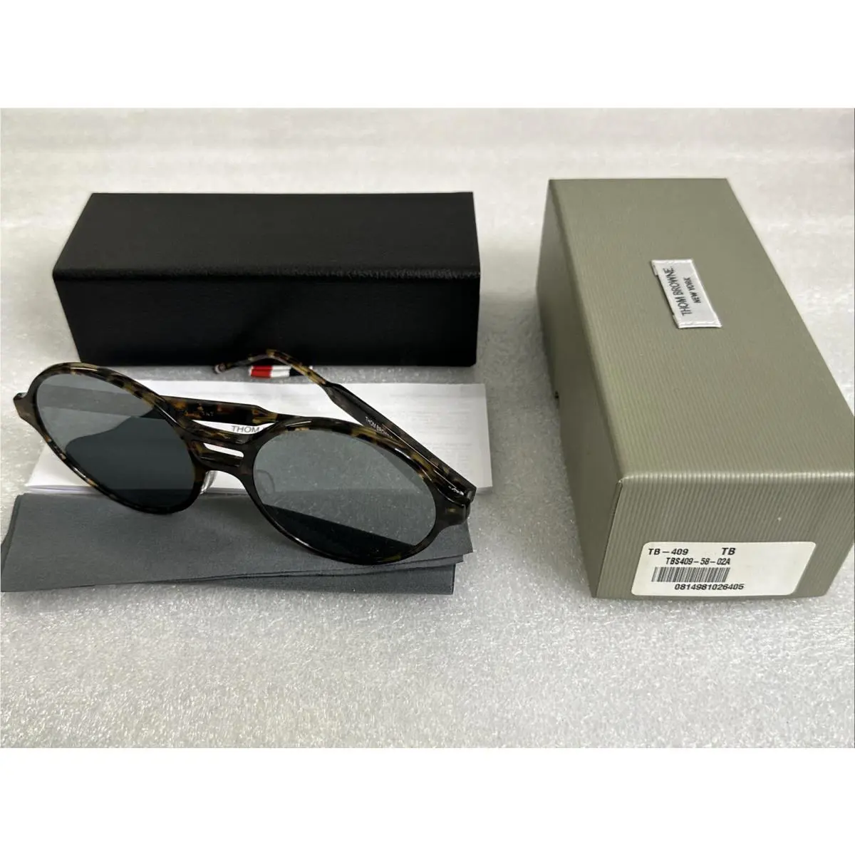 TBS409-58-02A Tkt Tokyo Tortoise Sunglasses Mirror 58-20-145 by Thom Browne