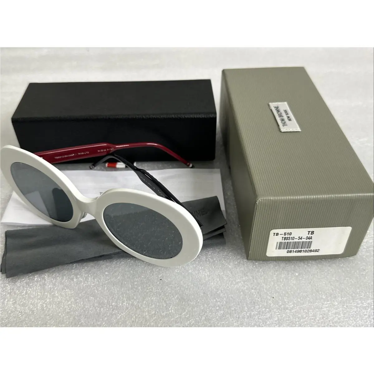 Thom Browne TBS510-54-04A Rwb-ltd Sunglasses White Red Black 54-22.5-145