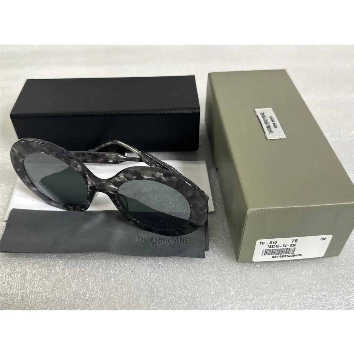 Thom Browne TBS510-54-03AF Grt Sunglasses Gray Tortoise Frame 54-22.5-145