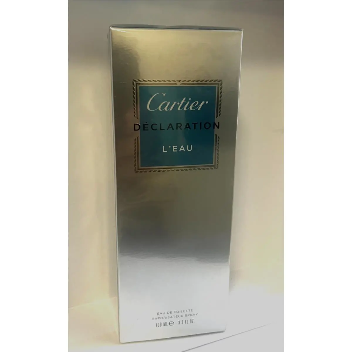 Declaration L`eau By Cartier For Men 3.3 oz /100 ml Eau de Toilette Spray New