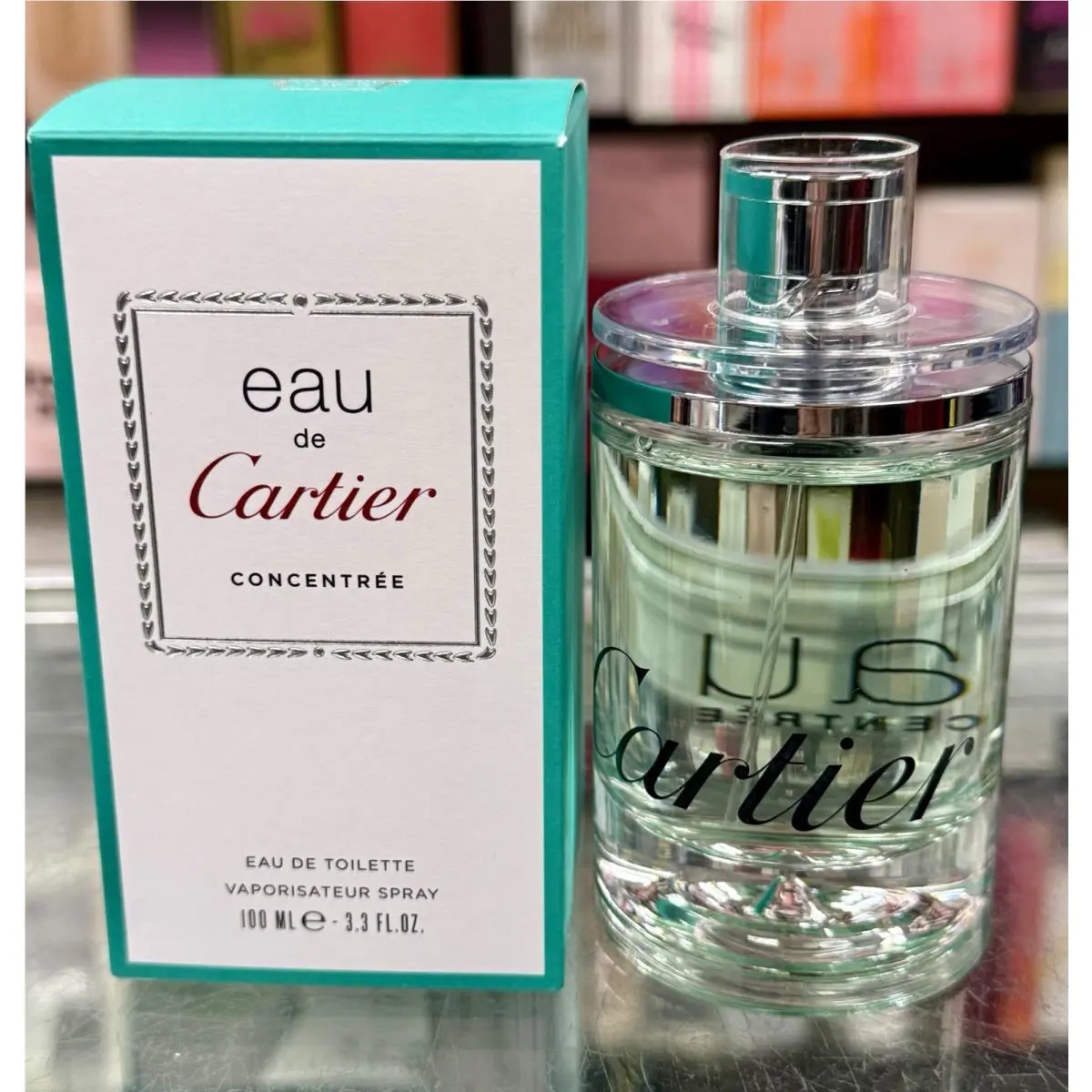 Eau De Cartier Concentree 3.3oz 100ml Edt Spray Unisex Rare
