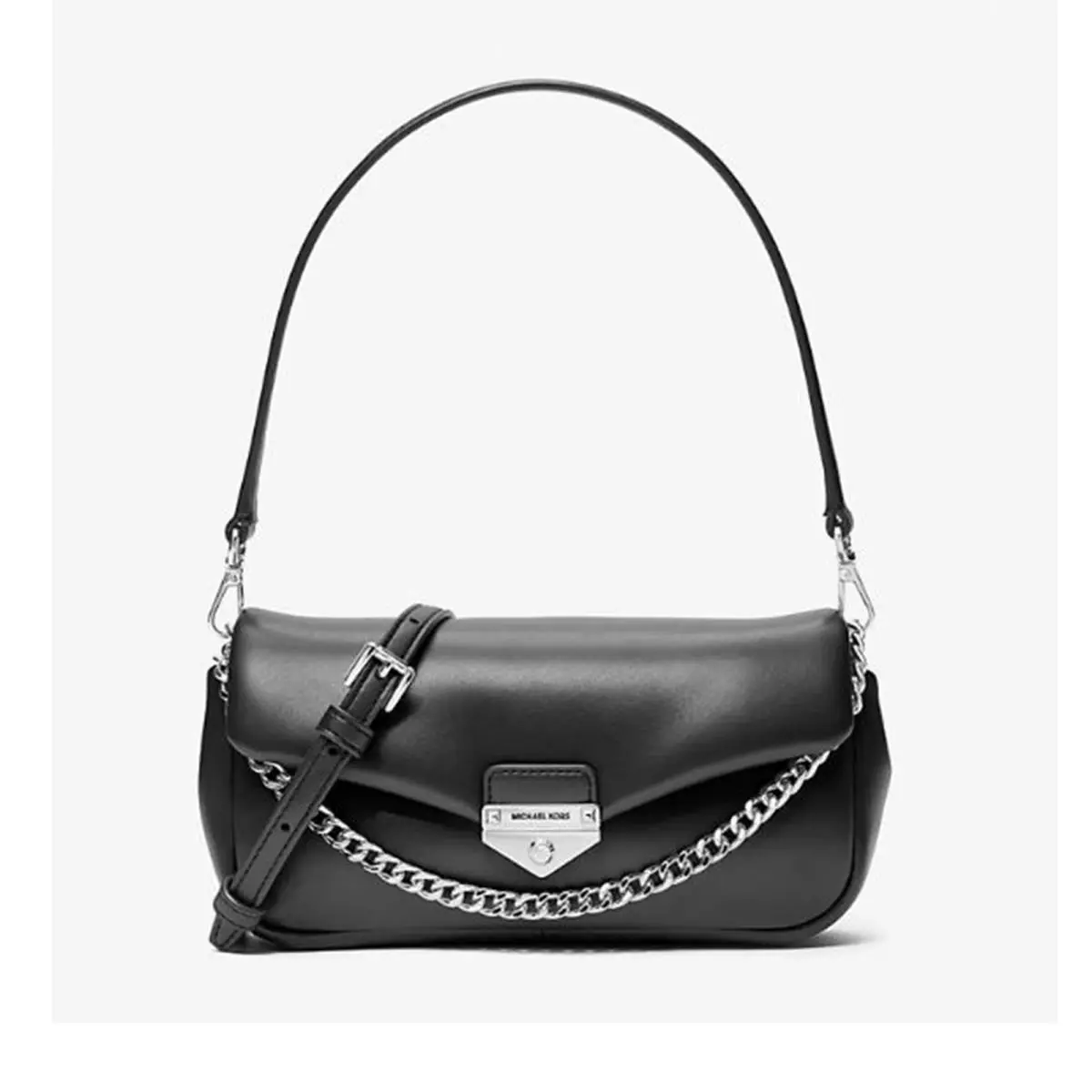 Michael Kors Outlet Soho Small Convertible Shoulder Bag Black 35S6S1SC1Y-001