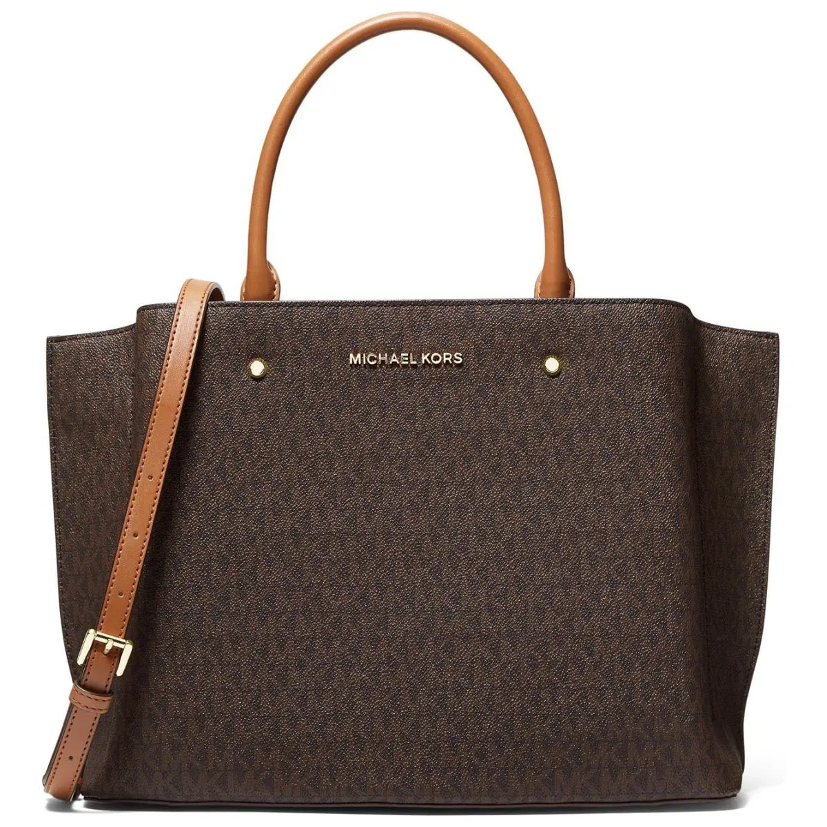 Michael Kors Arielle Large Satchel Bag Brown 38T1CI5S3B