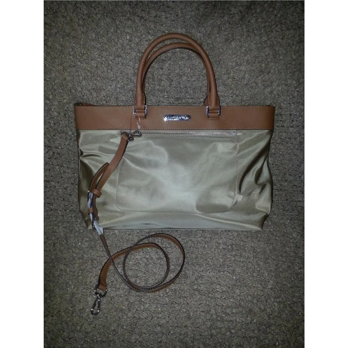 -colgate-nylon/leather Large Tote-dusk/silver Hardware-authentic-nwt by Michael Kors