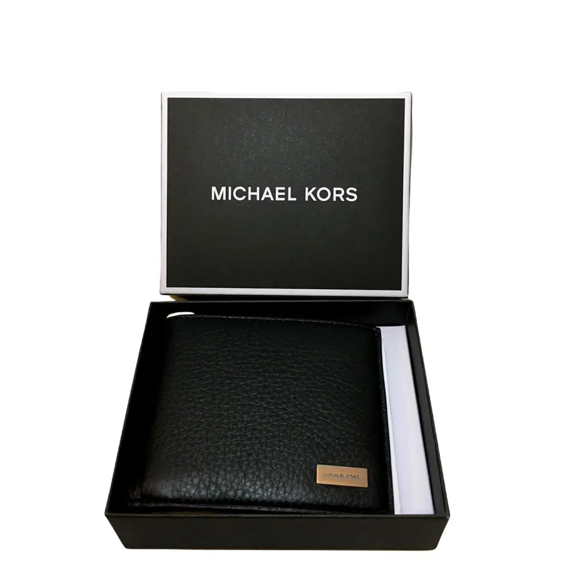 Michael Kors Men’s Stephen Black Leather Billfold Wallet Htf