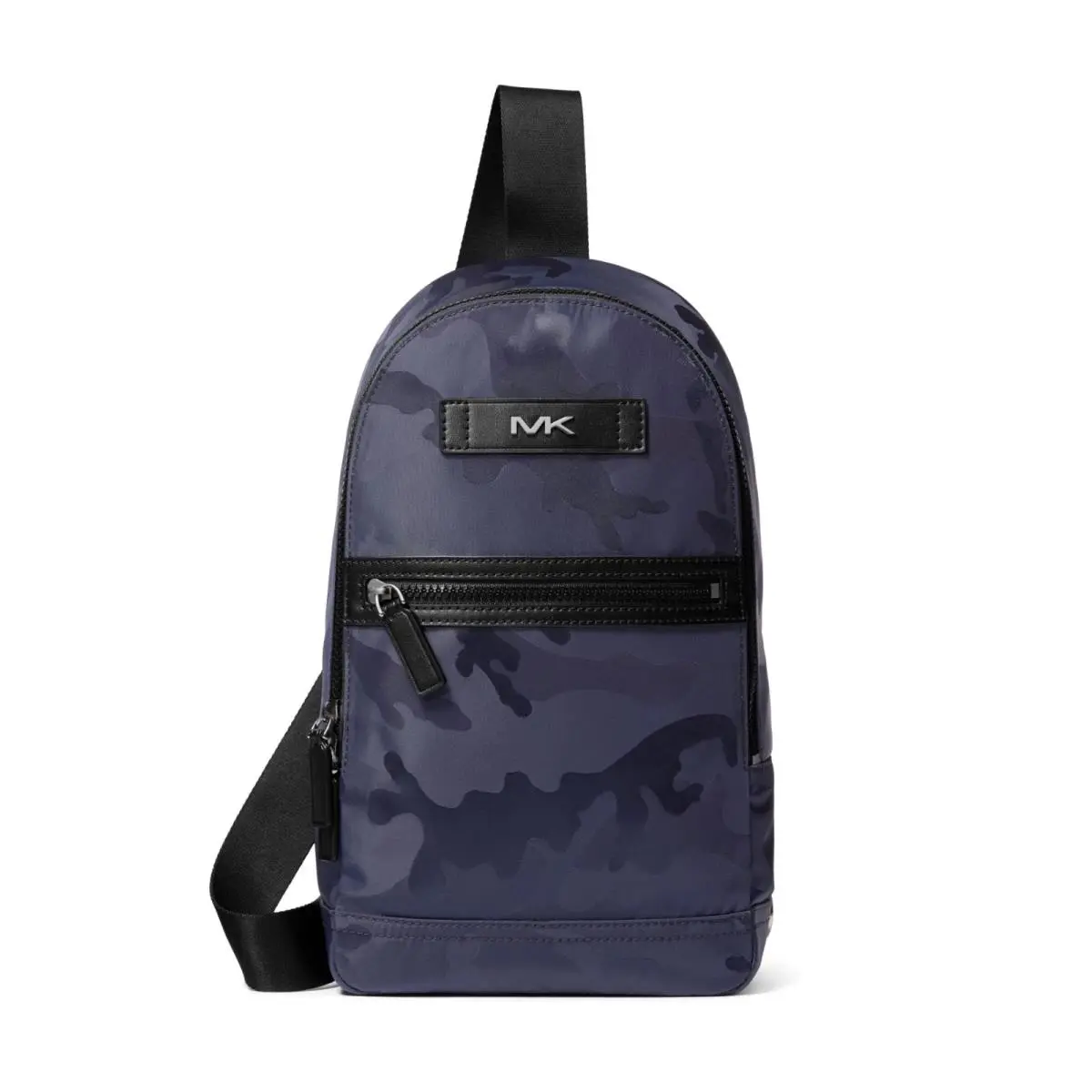 Michael Kors Kent Camo Print Nylon Sling Pack Indigo 37S0MKNC2U