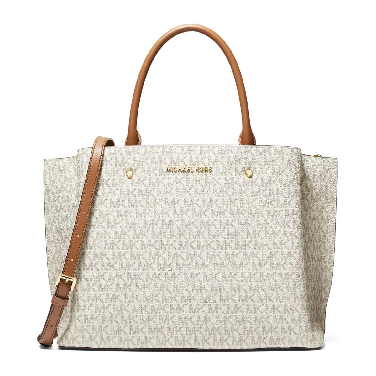Michael Kors Arielle Large Satchel Bag Vanilla 38T1CI5S3B