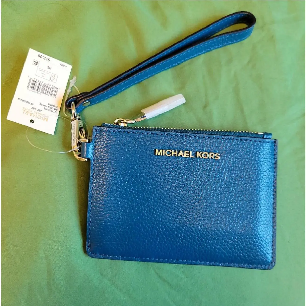 Michael Kors Zip Coin Pouch/id Card Holder Dark Mounta