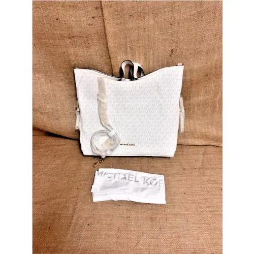 Kors Devon Large Shoulder Tote-bright White