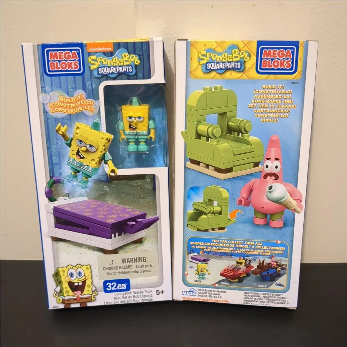 Mega Bloks Spongebob Squarepants Patrick Wacky Pack - Set of 2