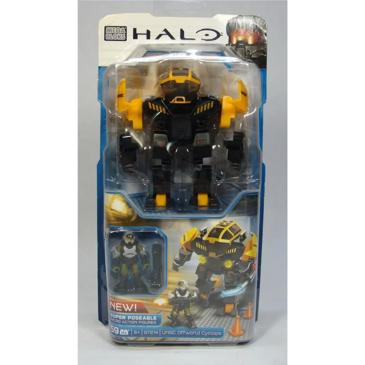 Halo Unsc Offworld Cyclops Super Poseable Micro Action Figure Mega Bloks 2014