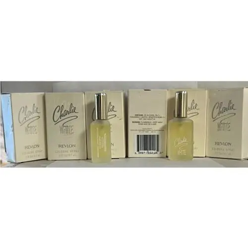 70 Bottles Charlie White by Revlon Cologne Spray 0.5 fl oz Price Stickered