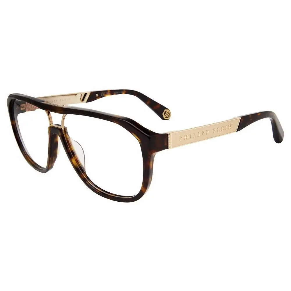 Philipp Plein VPP118M Eyeglasses Eye Glasses 0722 Dark Havana 60mm