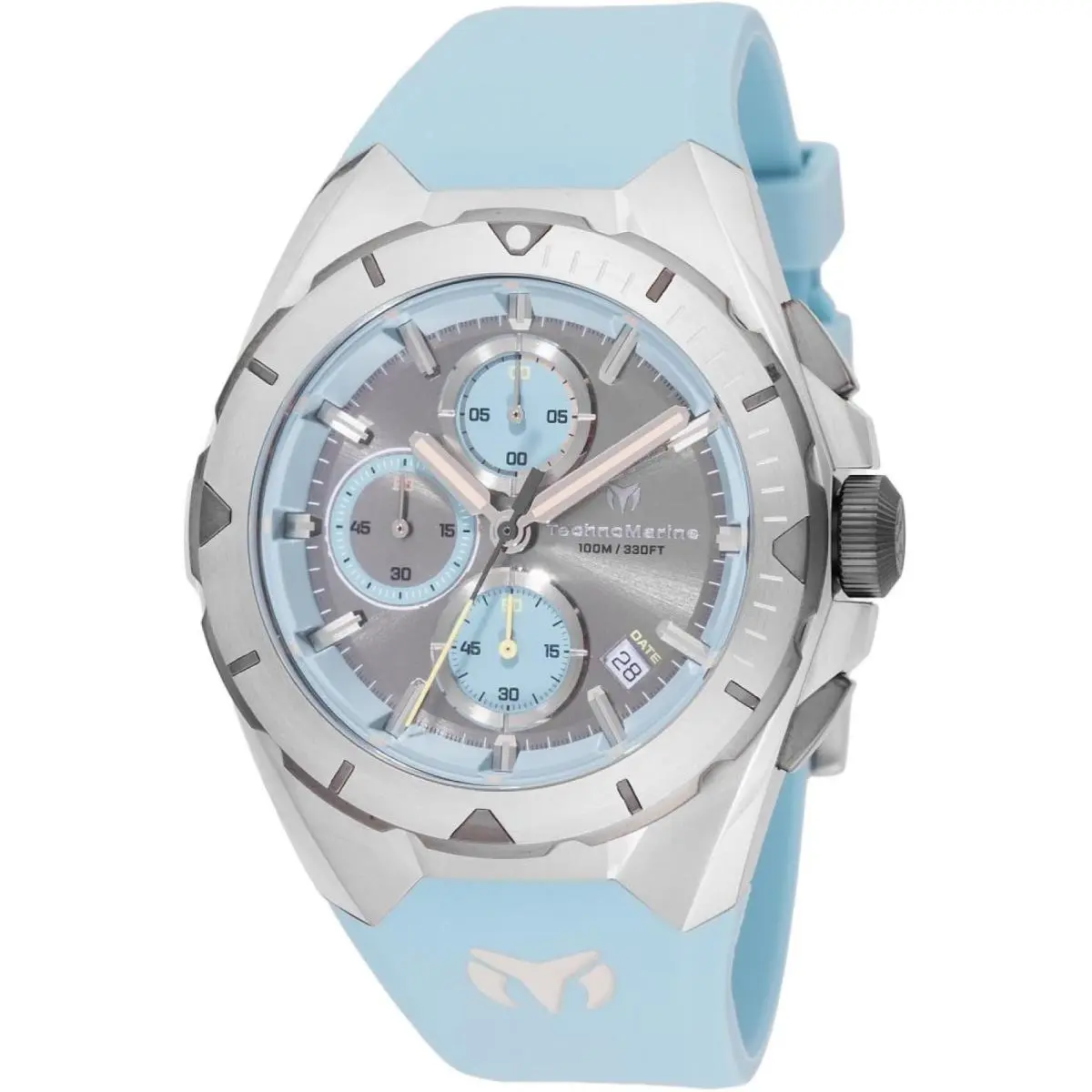 Technomarine Ocean Men 41.30mm Stainless Steel Steel Grey+greyish Blue Dial by TechnoMarine