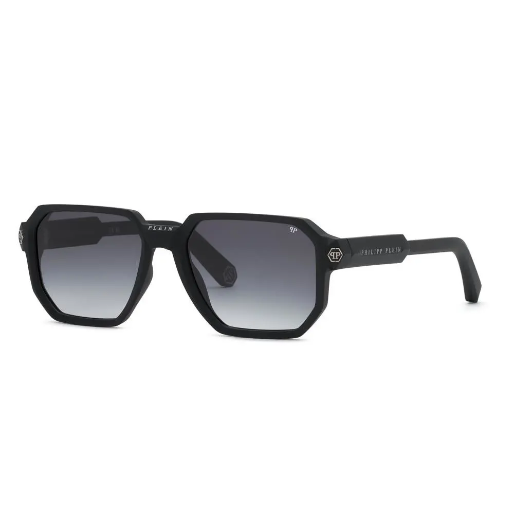 Philipp Plein SPP202M Sunglasses 0U28 Black W Smoke Grad. 57mm Uni