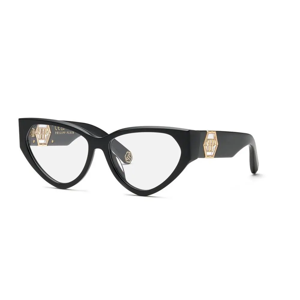 Philipp Plein VPP163 Eyeglasses Eye Glasses 0700 Shiny Black 57mm