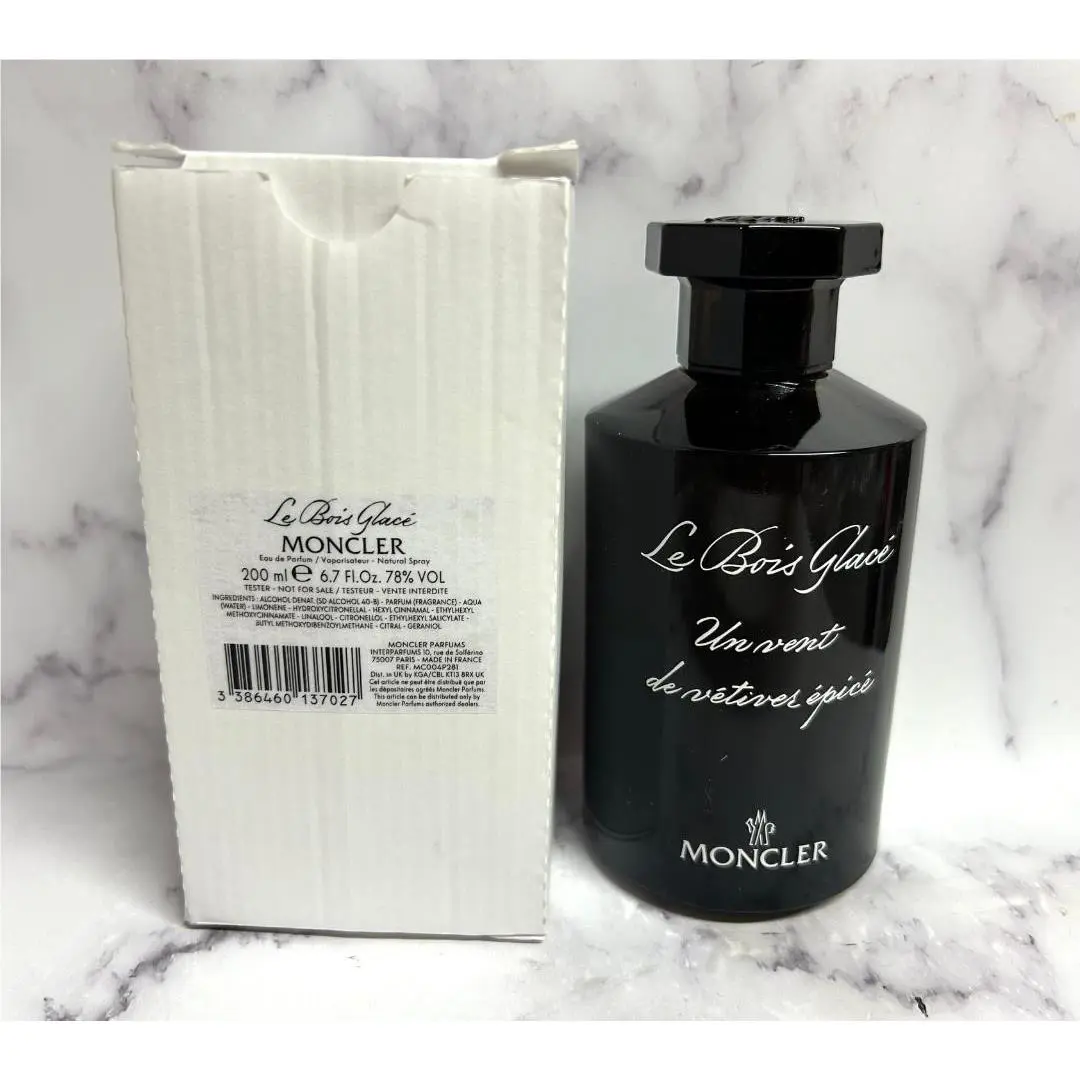Moncler LE Bois Glace Eau DE Parfum Natural Spray 6.7fl.oz. Tester/new/boxed