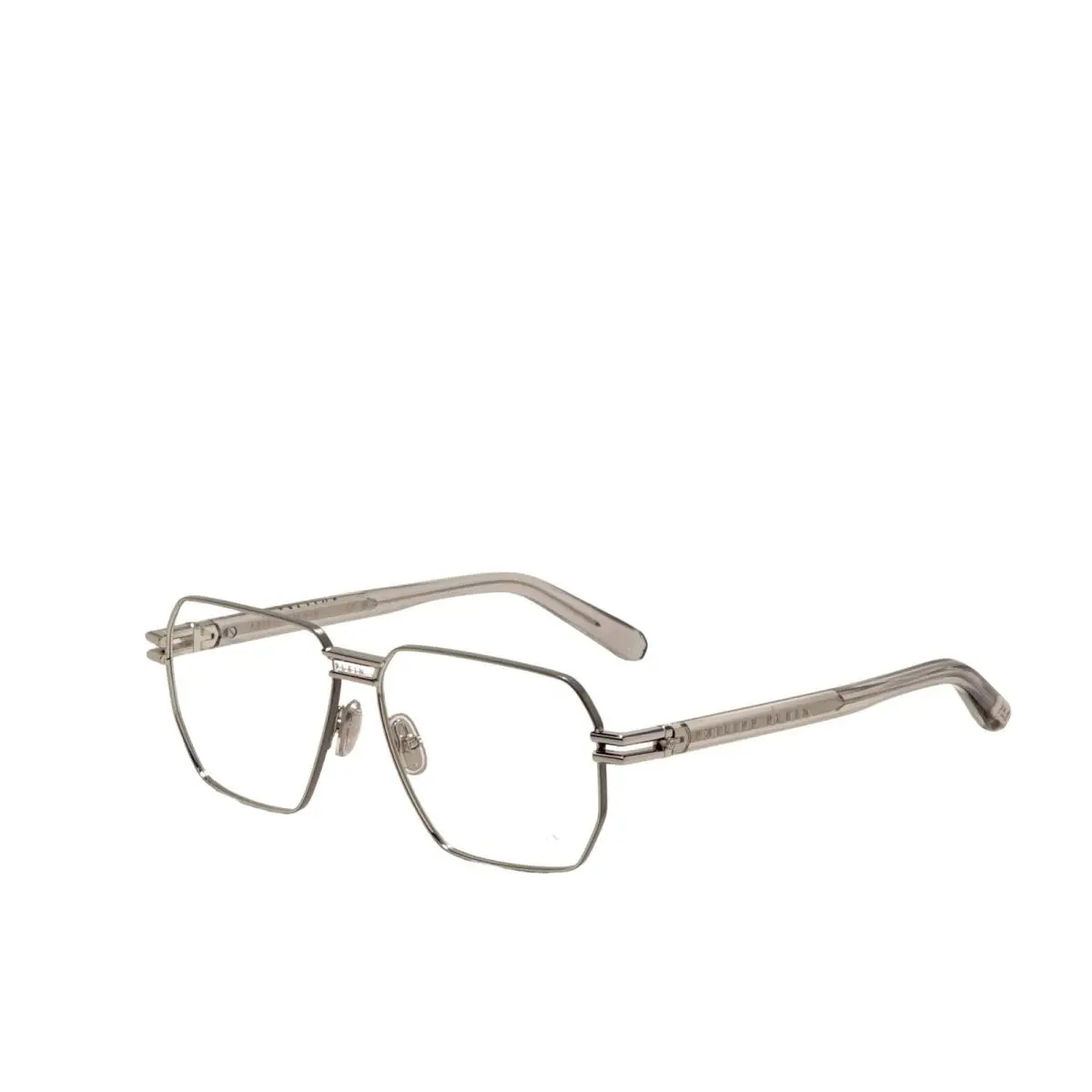 Philipp Plein Men`s 58mm Palladium Grey Opticals VPP114M580H48