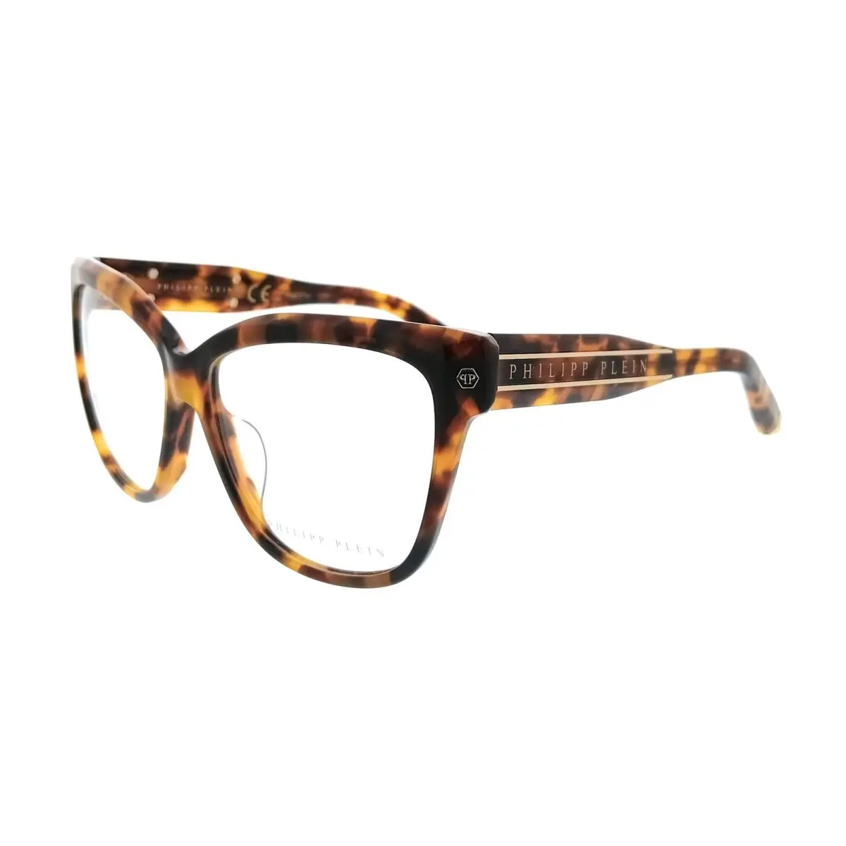 VPP051M550728 Black Havana Square Womens Optical Frames by Philipp Plein