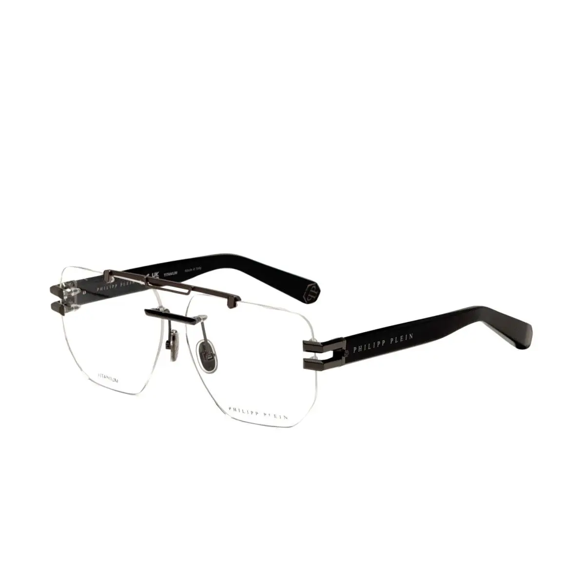 Philipp Plein Men`s 61mm Gunmetal Sandblasted Opticals VPP087M610584