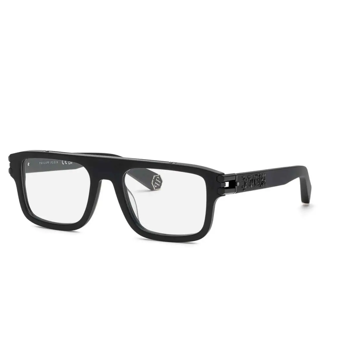 Philipp Plein VPP021V Eyeglasses Eye Glasses Sandblasted Black -0703 N