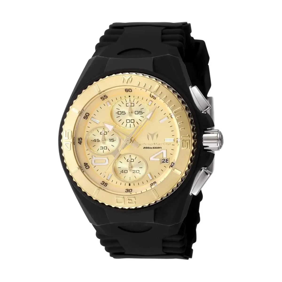 Technomarine TM-125001 Quartz Watch Gold Dial Silicone 40mm Women by TechnoMarine