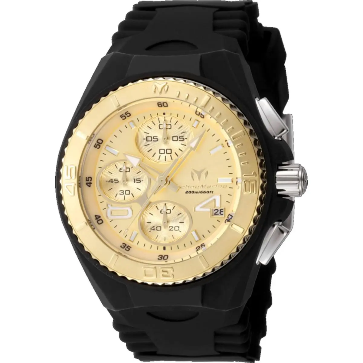 Technomarine Women`s Watch Cruise Jellyfish Chrono Gold Dial Strap TM-125001