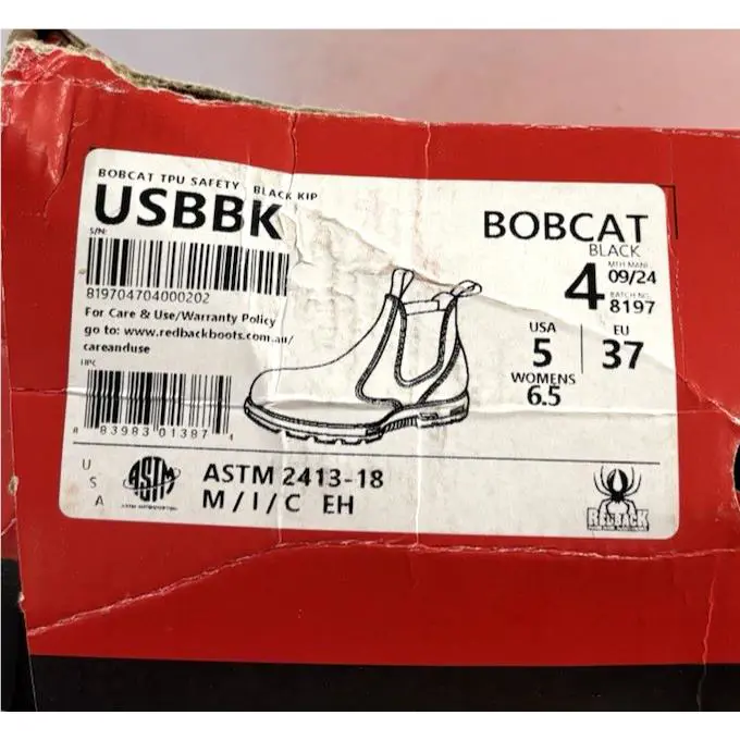 Redback shoes - BOBCAT TPU SAFETY TOE - BOBCAT TPU SAFETY TOE - Black (UPC: 883983013874) 5