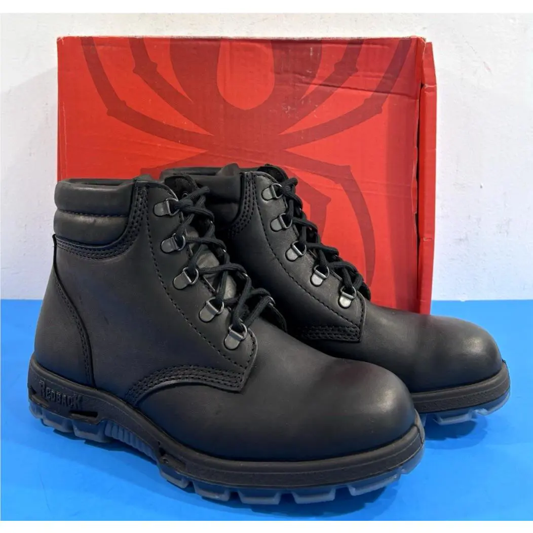 9.5 US Mens  Alpine Soft Toe Boots Uabk Black Oil Kip by Redback