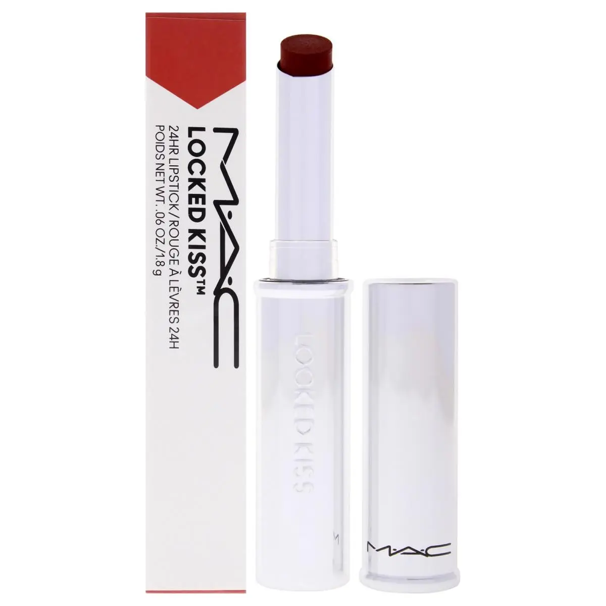 3 Pack Locked Kiss 34 Hr Lipstick - 95 Vicious by Mac- 0.06 oz Lipstick
