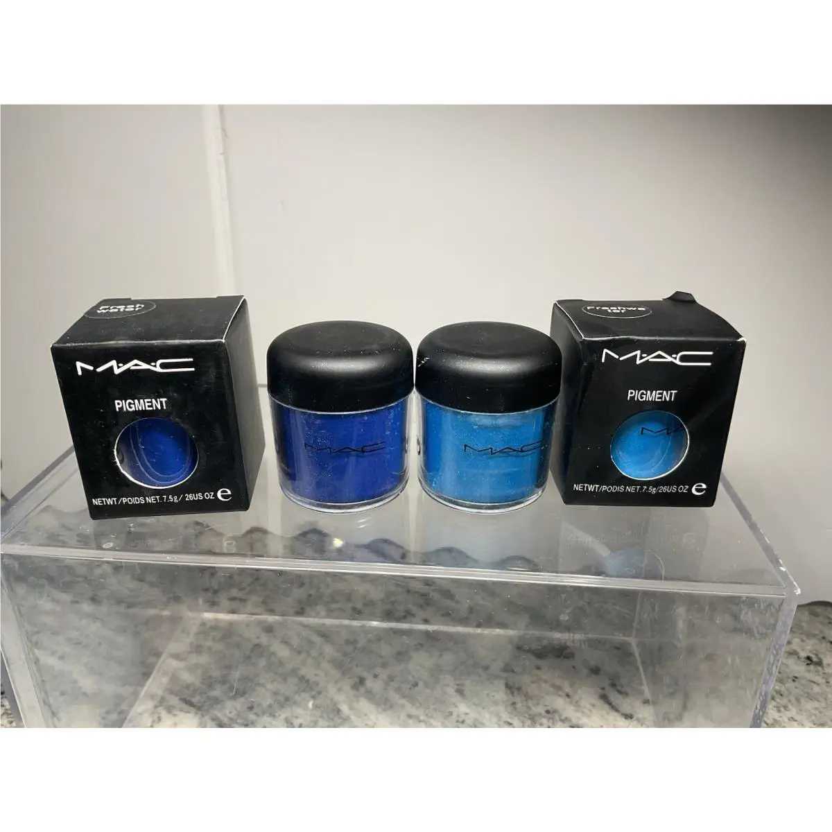 Mac Pigment Fresh Water-blue Powder Glossy Eyeshadow Feshwater