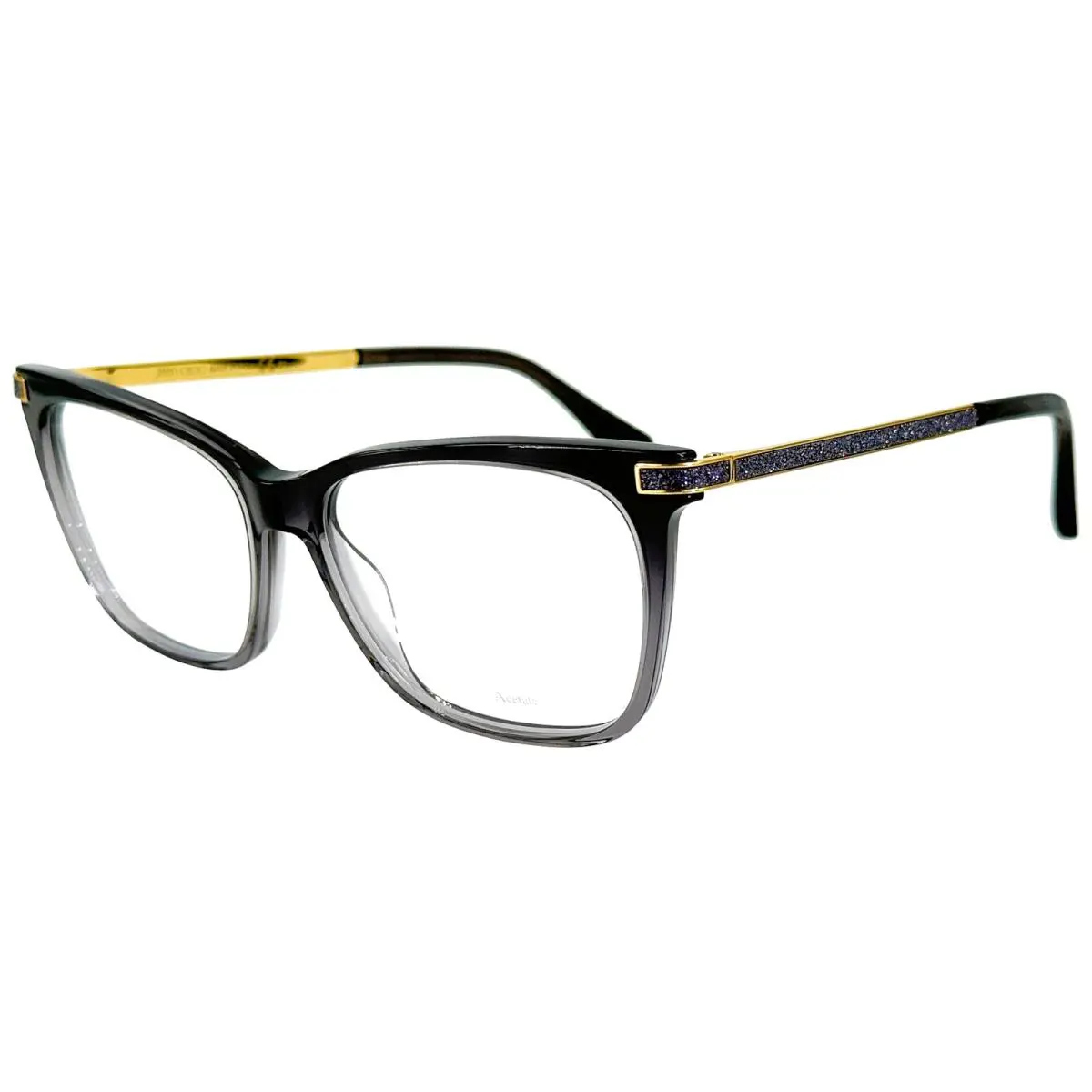 Jimmy Choo JC353 Womens Plastic Eyeglass Frame 0KB7 Grey 53-15 Italy