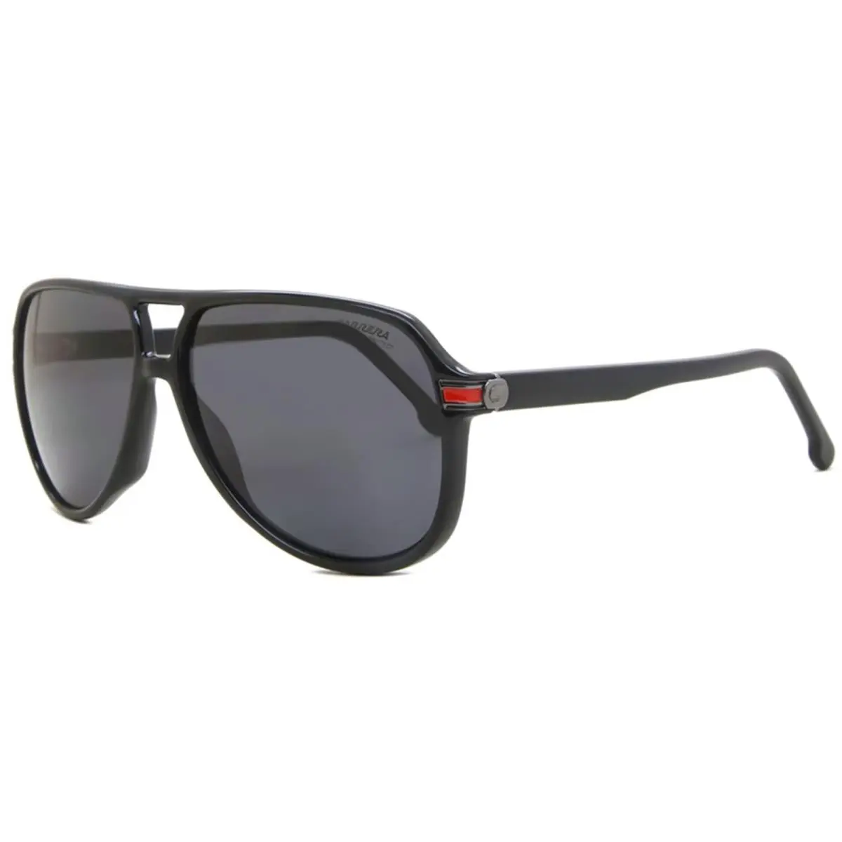 Carrera Black Oversized Vintage Style Pilot Sunglasses - CA1045SUS-0807-IR