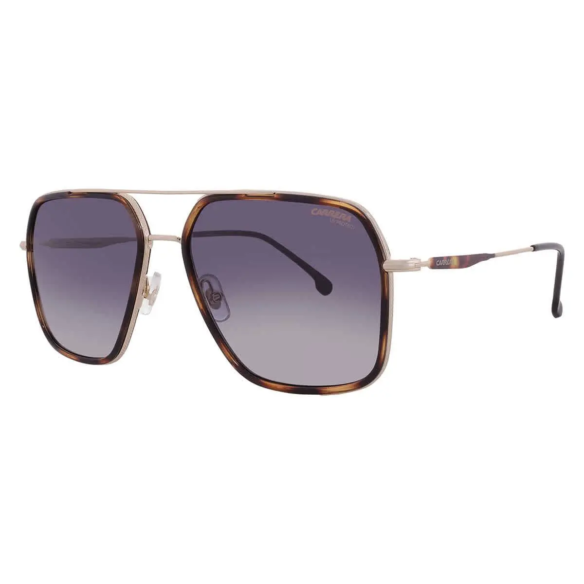 Carrera Dark Grey Shaded Navigator Men`s Sunglasses Carrera 273/S 0086/9O 59 - Brown, Frame: Brown, Lens: Grey