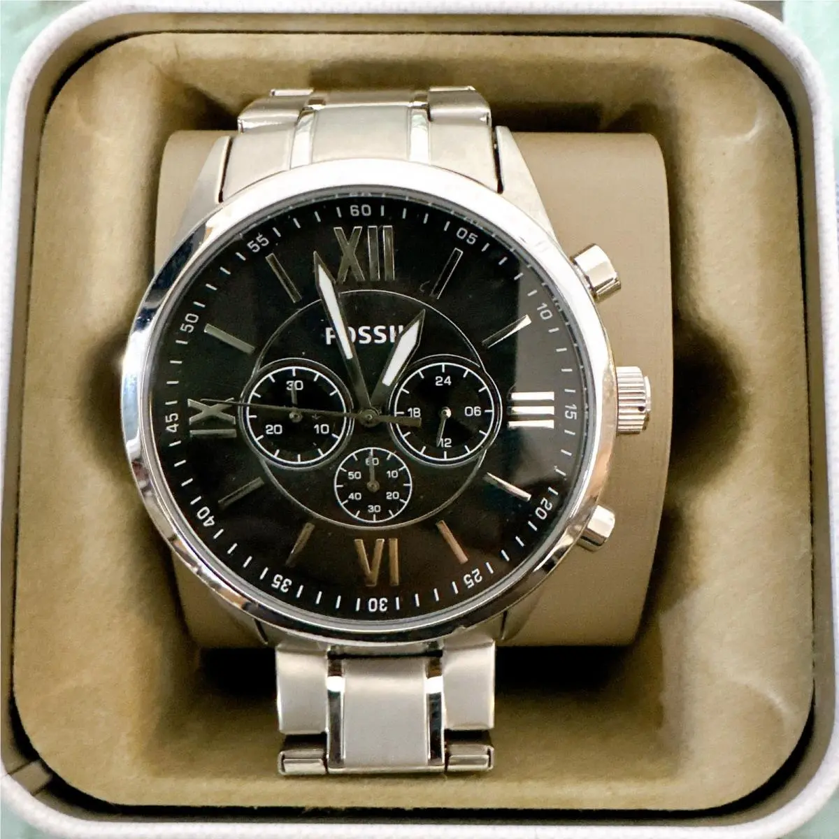 Fossil BQ1125IE Flynn Chronograph Stainless Steel Watch