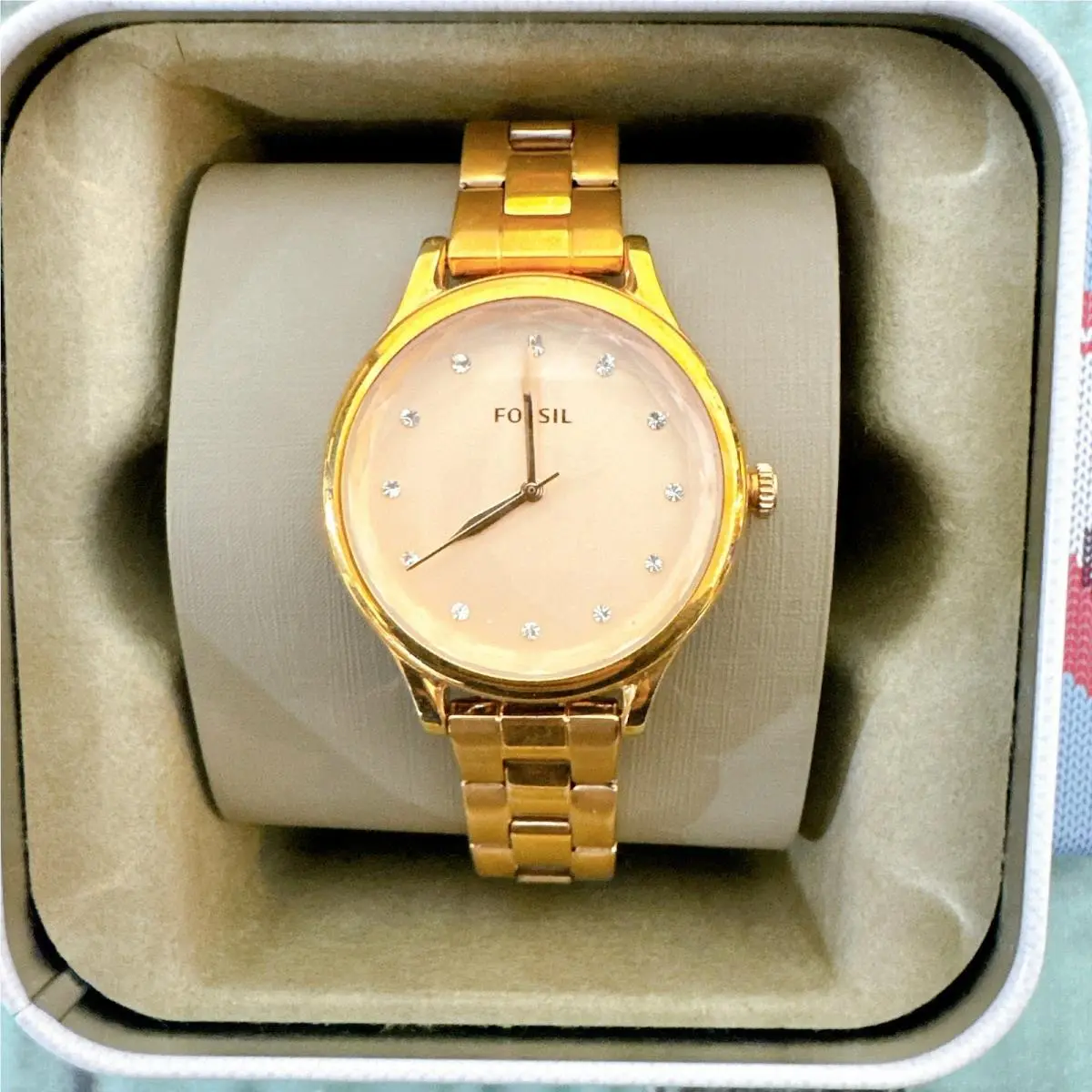 Fossil BQ3321 Laney Three-hand Rose-gold Stainless Steel Watch